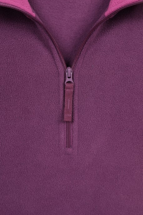 'Montana' Women's Microfleece Jacket Half Zip Breathable Quick Dry Sweater Berry - Image 6