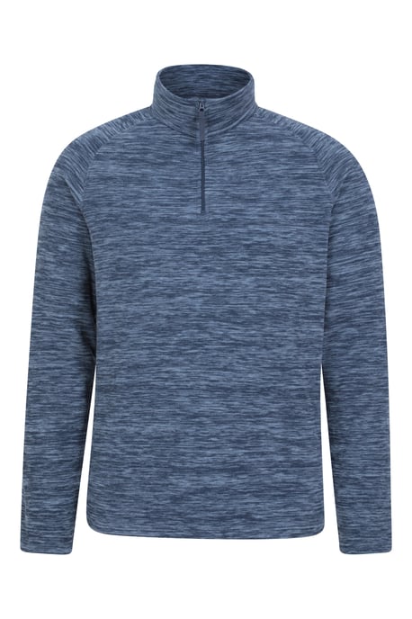 'Snowdon' Men's Fleece Top Half Zip Breathable Quick Dry Sweater Navy - Image 5