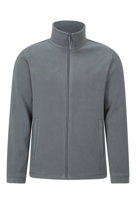'Bernard' Men's Fleece Sweater with Pockets Windproof Breathable Coat Dark Grey - Image 5