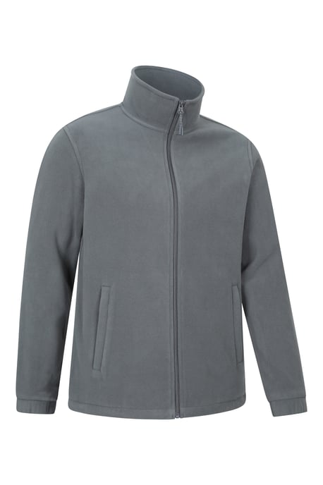 'Bernard' Men's Fleece Sweater with Pockets Windproof Breathable Coat Dark Grey - Image 6