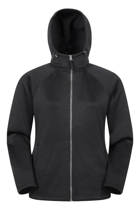'Nevis Women's Fleece Jacket with Pockets Full Zip Base Layer Black - Image 1