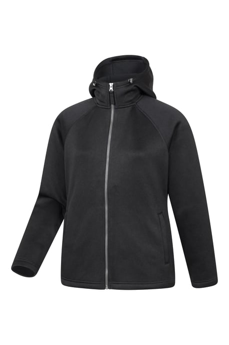 'Nevis Women's Fleece Jacket with Pockets Full Zip Base Layer Black - Image 2