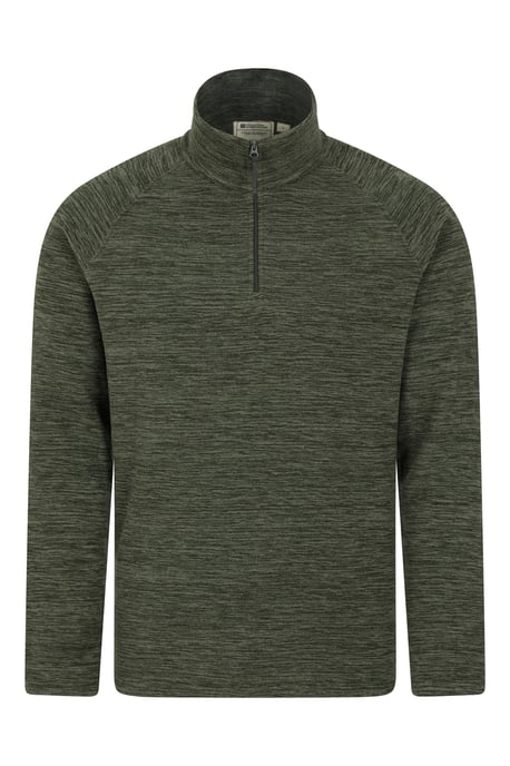 'Snowdon' Men's Fleece Top Half Zip Breathable Quick Dry Sweater Forest Green - Image 6