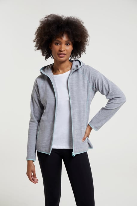 'Lleyn' Women's Fleece Jacket Antipill Breathable Full Zip Activewear Light Grey - Image 4