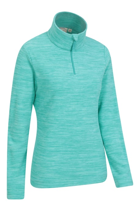 'Snowdon' Women's Fleece Top Half Zip Breathable Quick Dry Sweater Turquoise - Image 2