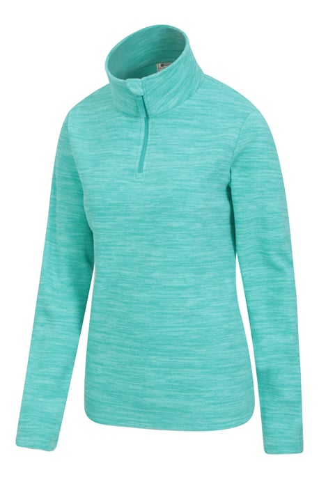 'Snowdon' Women's Fleece Top Half Zip Breathable Quick Dry Sweater Turquoise - Image 3