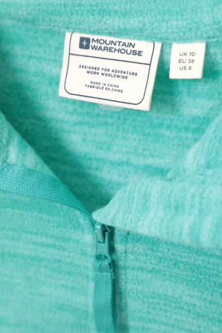 'Snowdon' Women's Fleece Top Half Zip Breathable Quick Dry Sweater Turquoise - Image 5