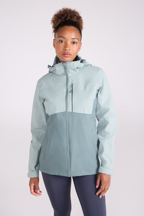 'Rainforest' Women's Jacket with Pockets Waterproof Rain Coat Olive - Image 2