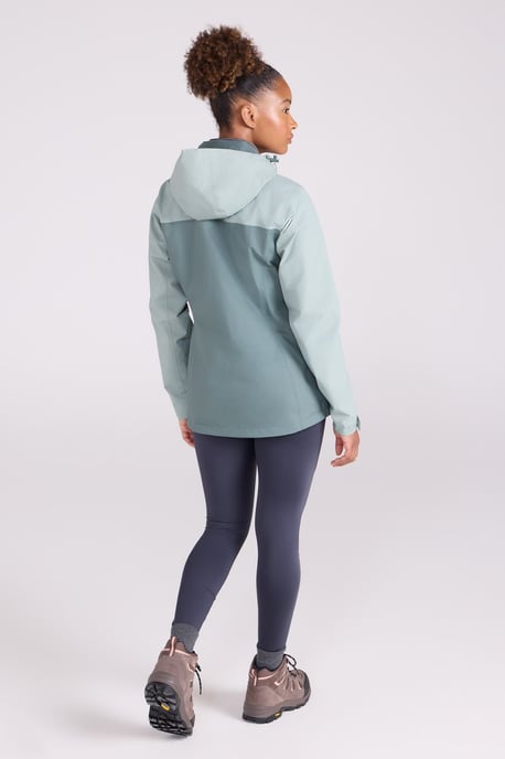 'Rainforest' Women's Jacket with Pockets Waterproof Rain Coat Olive - Image 5