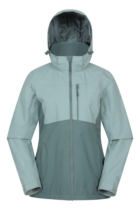 'Rainforest' Women's Jacket with Pockets Waterproof Rain Coat Olive - Image 6