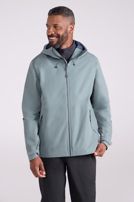 'Gael Extreme' Men's Jacket with Chin Guard Waterproof Coat Olive - Image 1
