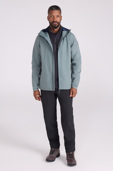 'Gael Extreme' Men's Jacket with Chin Guard Waterproof Coat Olive - Image 3