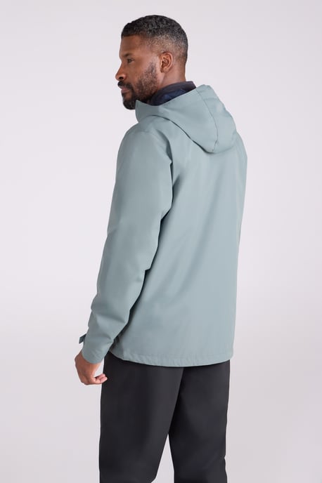 'Gael Extreme' Men's Jacket with Chin Guard Waterproof Coat Olive - Image 6