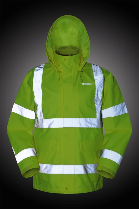 Men's Hi-Vis Workwear Jacket Waterproof Breathable Coat Yellow - Image 2