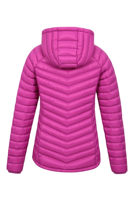 'Skyline' Women's Hydrophobic Down Jacket Water Resistant Hooded Winter Coat Purple - Image 4