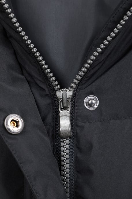'Isla II' Women's Down Jacket Water Resistant Faux Fur Hood Warm Winter Coat Black - Image 6