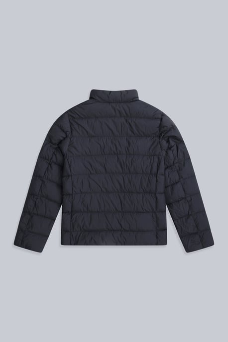 Men's Lightweight Down Jacket Water Resistant Zip Up Hooded Puffer Winter Coat Black - Image 6