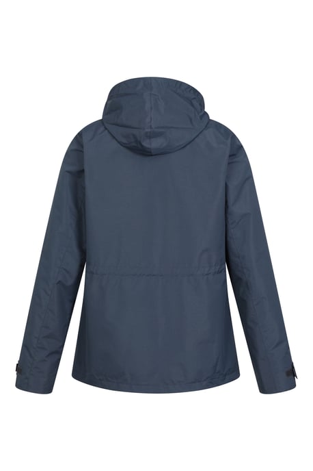 'Fell' Women's 3 in 1 Jacket Water Resistant Inner Fleece Hooded Rain Jacket Navy - Image 4