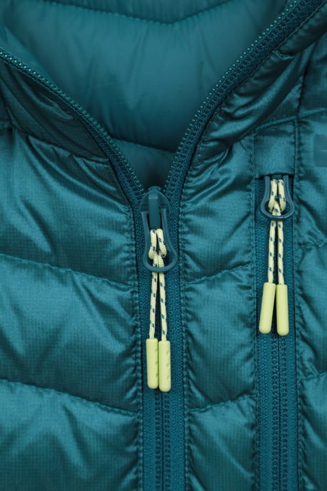 'Skyline' Women's Hydrophobic Down Jacket Water Resistant Hooded Winter Coat Teal - Image 6