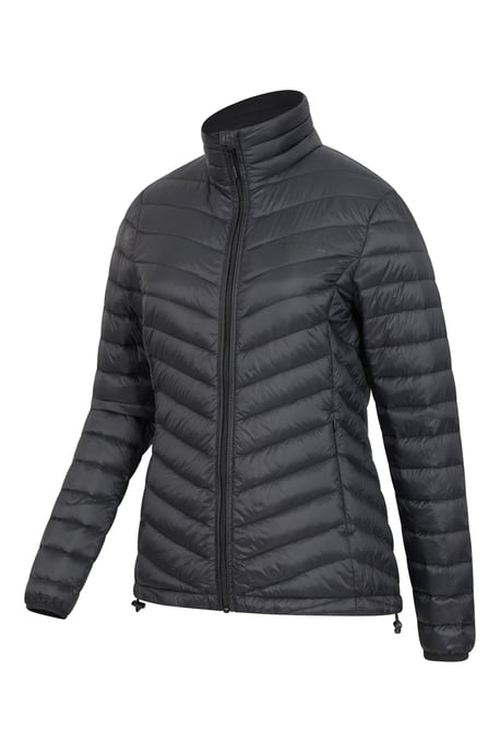 Women's Featherweight Down Jacket Water Resistant Full Zip Puffer Winter Coat Black - Image 5