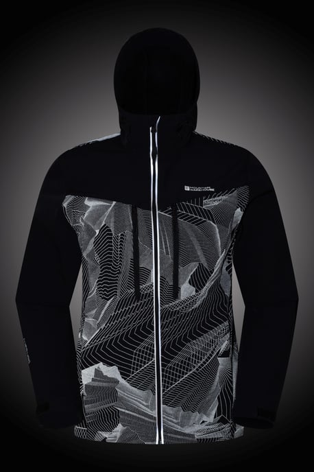 'Illuminate II' Men's Softshell Jacket Water Resistant Windproof Coat Black - Image 5