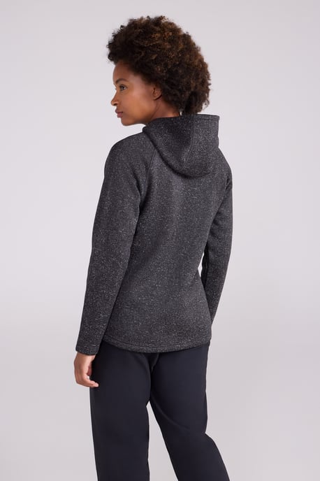 'Nevis Women's Fleece Jacket with Pockets Full Zip Base Layer Dark Grey - Image 3