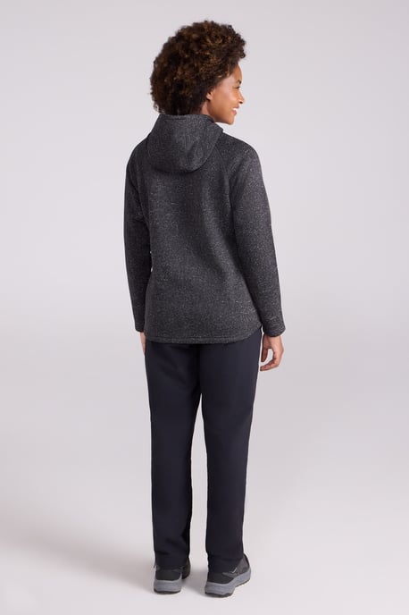 'Nevis Women's Fleece Jacket with Pockets Full Zip Base Layer Dark Grey - Image 4