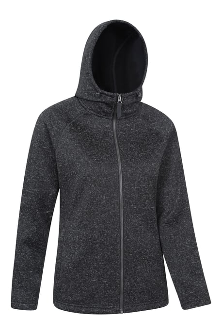 'Nevis Women's Fleece Jacket with Pockets Full Zip Base Layer Dark Grey - Image 6