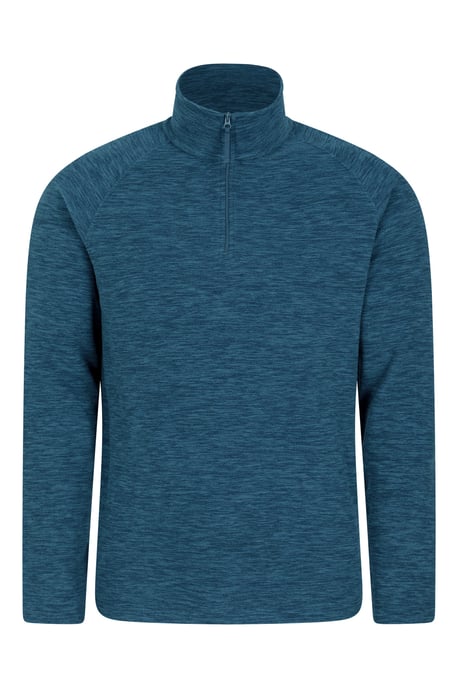 'Snowdon' Men's Fleece Top Half Zip Breathable Quick Dry Sweater Indigo Blue - Image 5