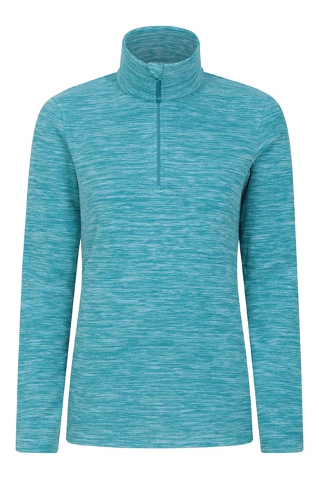 'Snowdon' Women's Fleece Top Half Zip Breathable Quick Dry Sweater Teal - Image 5