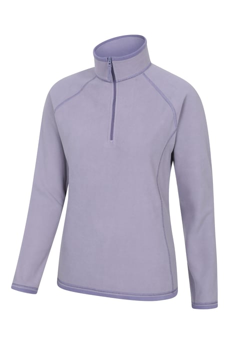 'Montana' Women's Microfleece Jacket Half Zip Breathable Quick Dry Sweater Purple - Image 4
