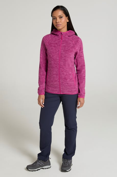 'Lleyn' Women's Fleece Jacket Antipill Breathable Full Zip Activewear Berry - Image 4