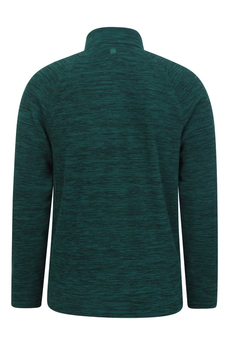 'Snowdon' Men's Fleece Top Half Zip Breathable Quick Dry Sweater Dark Green - Image 3