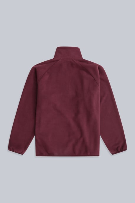 'Stockholm' Women's Fleece Jacket Half Zip Warm Cosy Sweater Berry - Image 6
