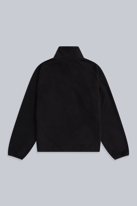 'Stockholm' Women's Fleece Jacket Half Zip Warm Cosy Sweater Black - Image 2