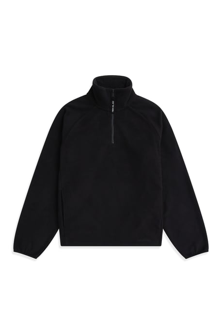 'Stockholm' Women's Fleece Jacket Half Zip Warm Cosy Sweater Black - Image 6