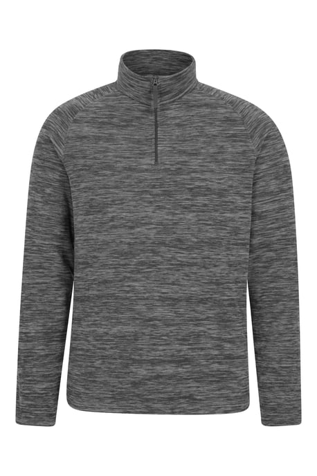 'Snowdon' Men's Fleece Top Half Zip Breathable Quick Dry Sweater Dark Grey - Image 1