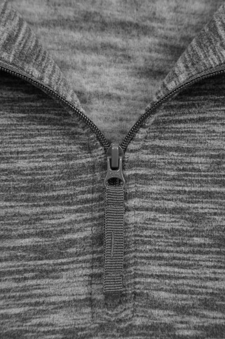 'Snowdon' Men's Fleece Top Half Zip Breathable Quick Dry Sweater Dark Grey - Image 5