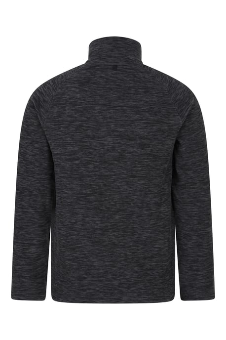 'Snowdon' Men's Fleece Top Half Zip Breathable Quick Dry Sweater Black - Image 3