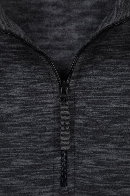 'Snowdon' Men's Fleece Top Half Zip Breathable Quick Dry Sweater Black - Image 5