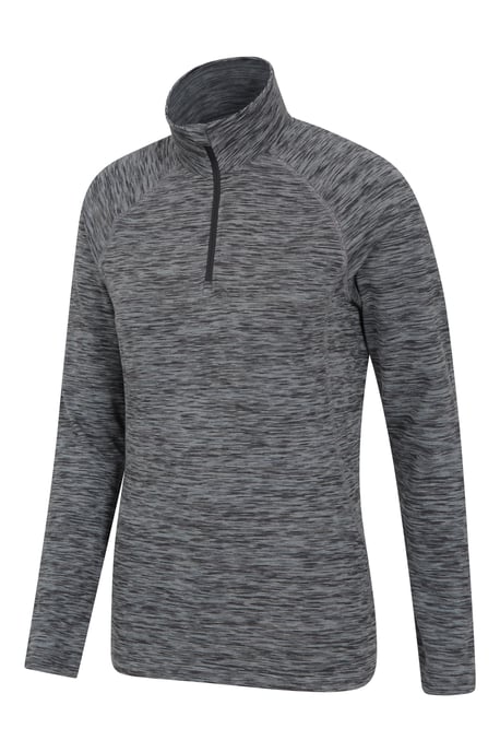 'Bend & Stretch' Women's Midlayer Jacket Stretchy Quick Wick Half Zip Jumper Black - Image 4