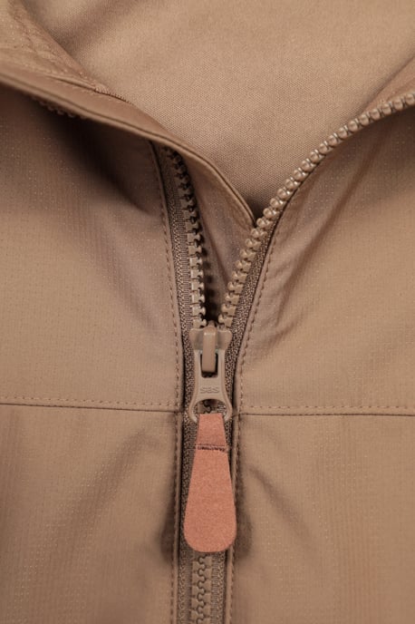 'Iona' Men's Softshell Jacket with Adjustable Hood & Cuffs Breathable Activewear Tan - Image 5