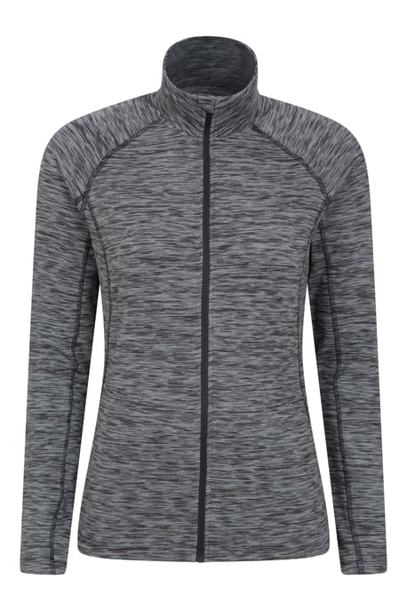 'Bend & Stretch' Women's Full Zip Midlayer Stretchy Lightweight Quick Dry Jumper Black - Image 5