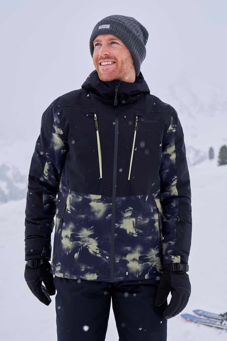 'Infinite Extreme' Men's Ski Jacket Waterproof Breathable Warm Winter Coat Khaki - Image 1