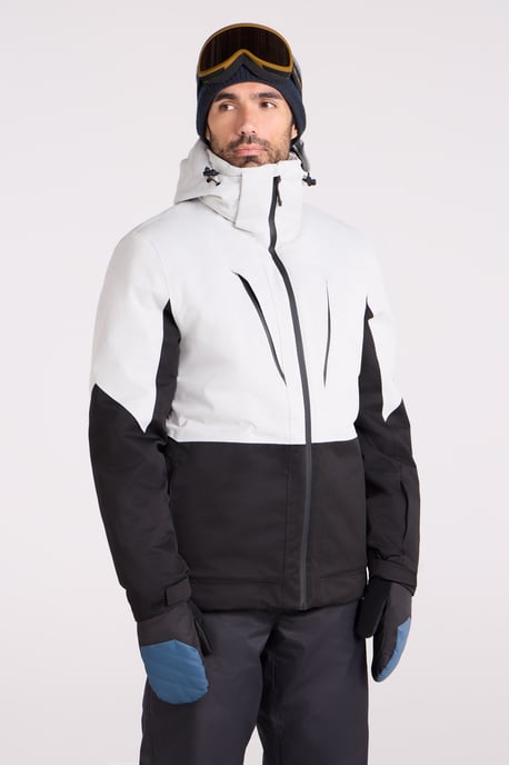 'Interstellar' Men's Padded Ski Jacket Waterproof Breathable Winter Coat White - Image 2
