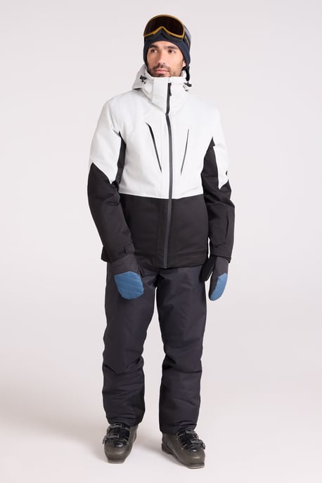 'Interstellar' Men's Padded Ski Jacket Waterproof Breathable Winter Coat White - Image 3