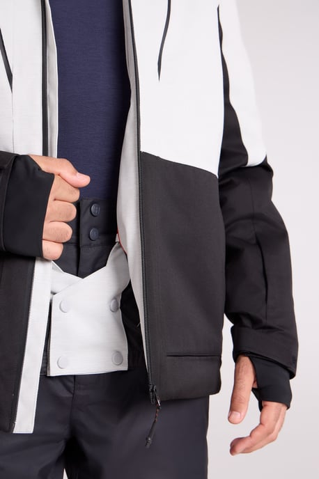 'Interstellar' Men's Padded Ski Jacket Waterproof Breathable Winter Coat White - Image 5