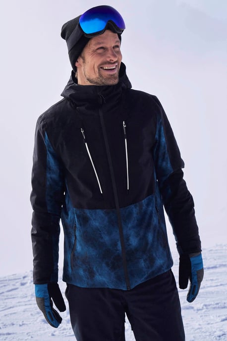 'Infinite Extreme' Men's Ski Jacket Waterproof Breathable Warm Winter Coat Navy/Blue - Image 1