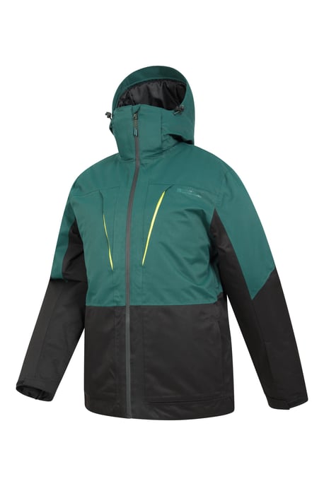 'Interstellar' Men's Padded Ski Jacket Waterproof Breathable Winter Coat Teal - Image 5