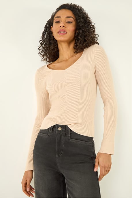 Ribbed Knitted Top - Image 1